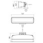 Preview: LED Rückfahrscheinwerfer ECE R23 + Warnleuchte ECE R65
